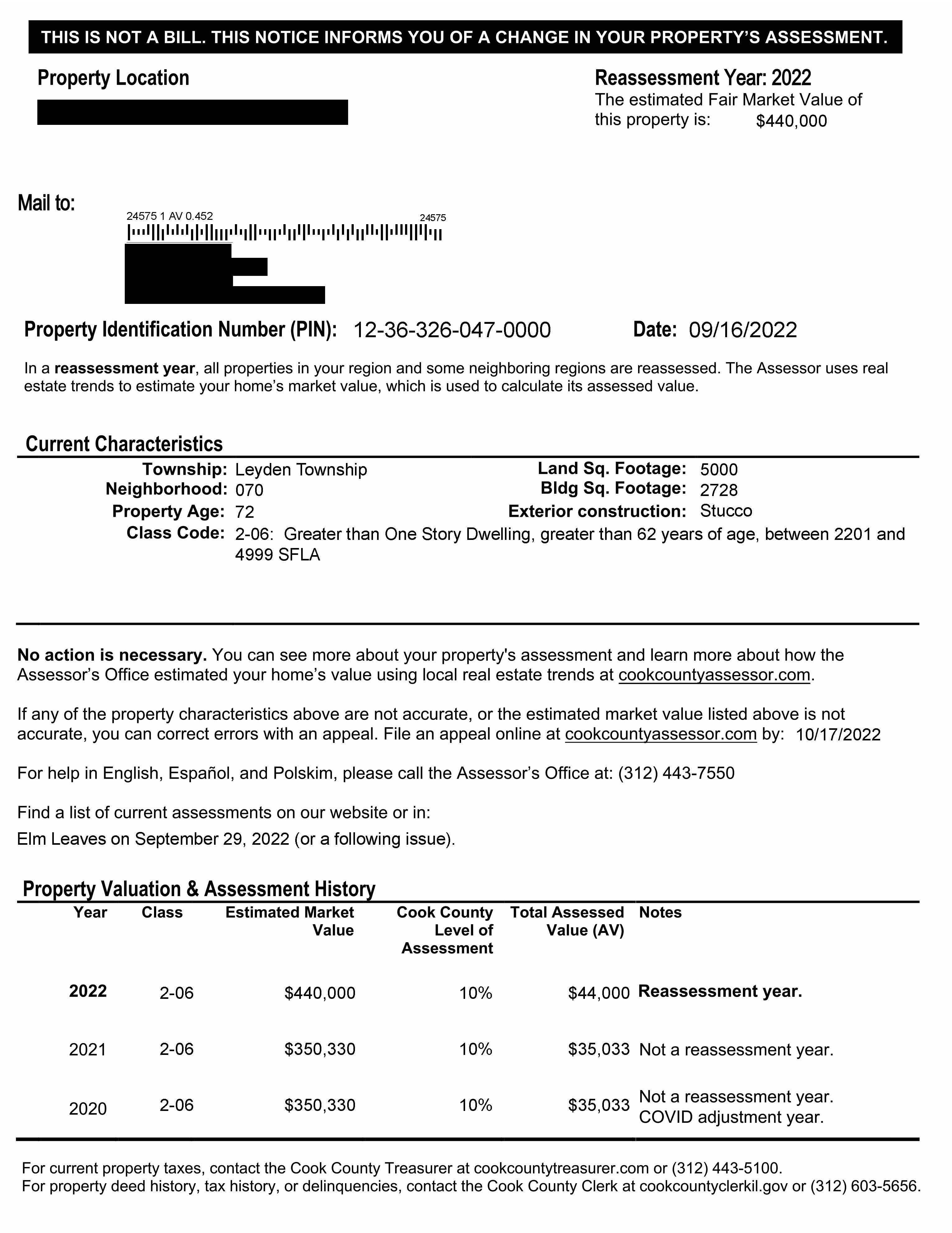 Leyden Assessment Notice