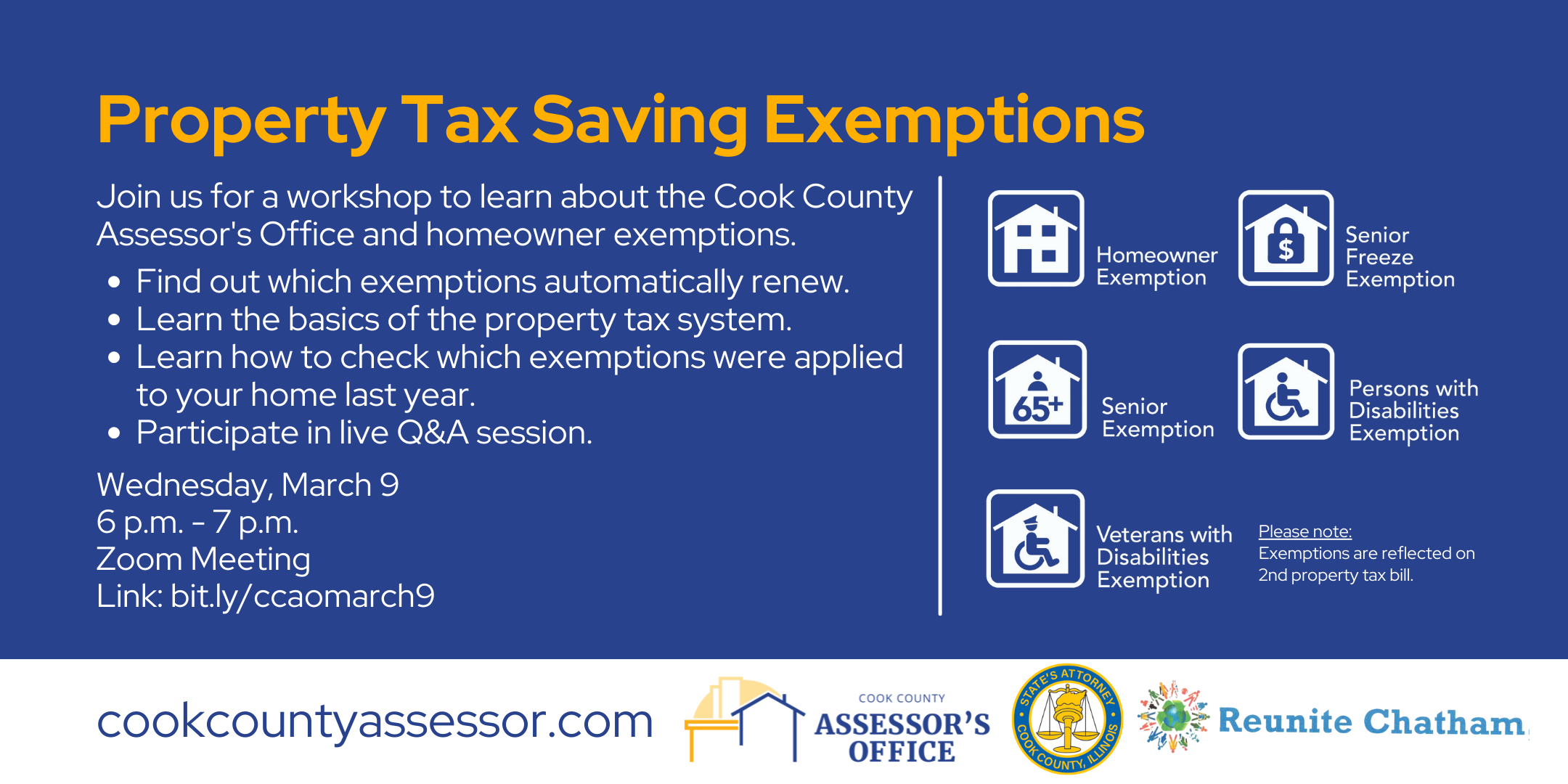 Property Tax Exemption Workshop March 9, 2022