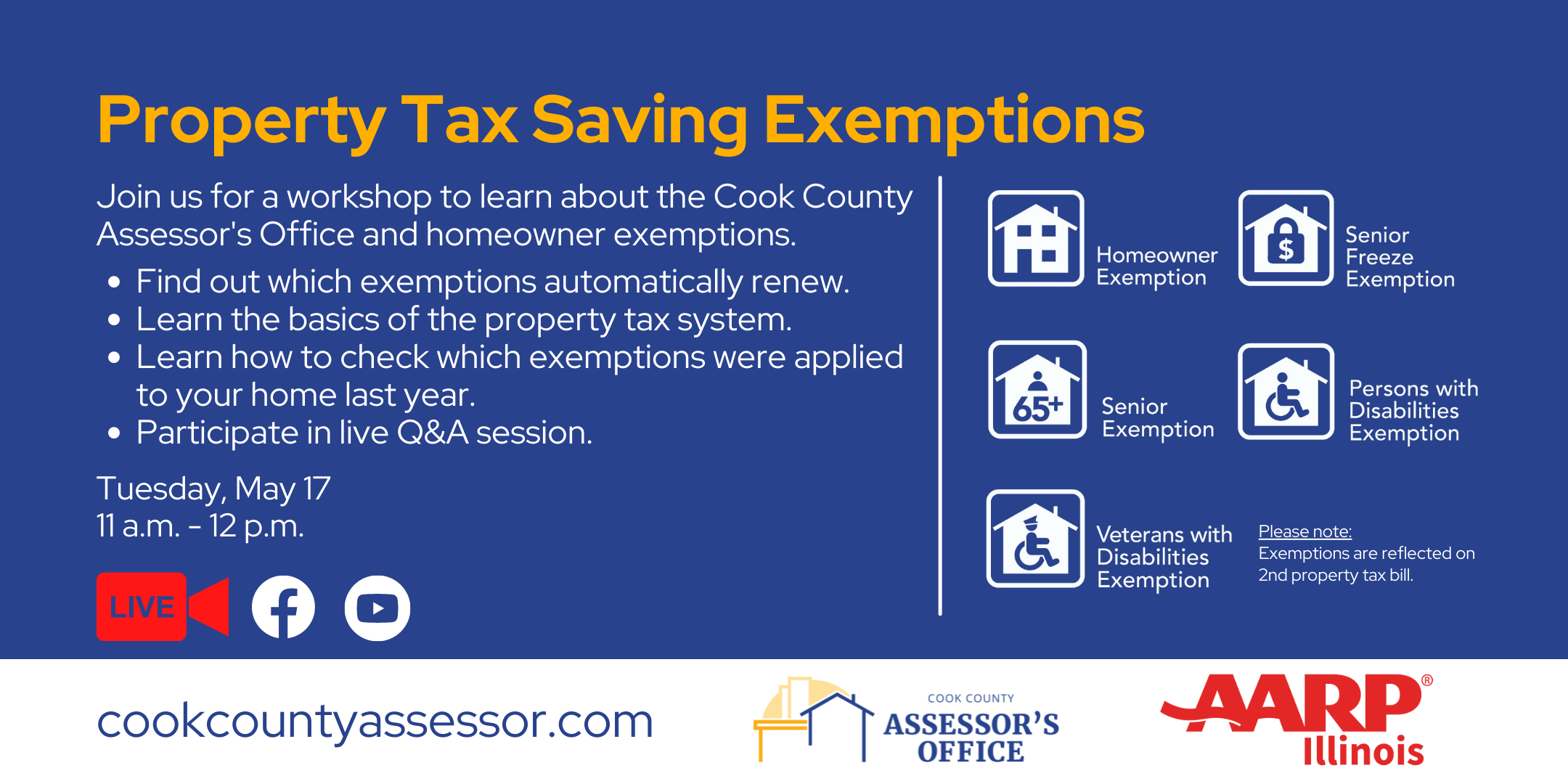 AARP exemption workshop May 17 2022