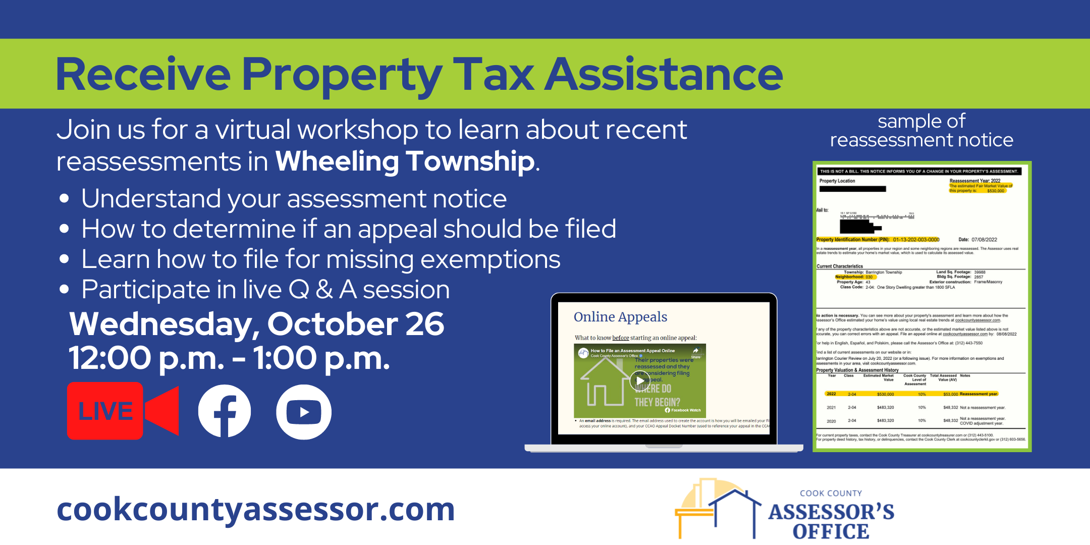 virtual appeal workshop wednesday october 26 wheeling township