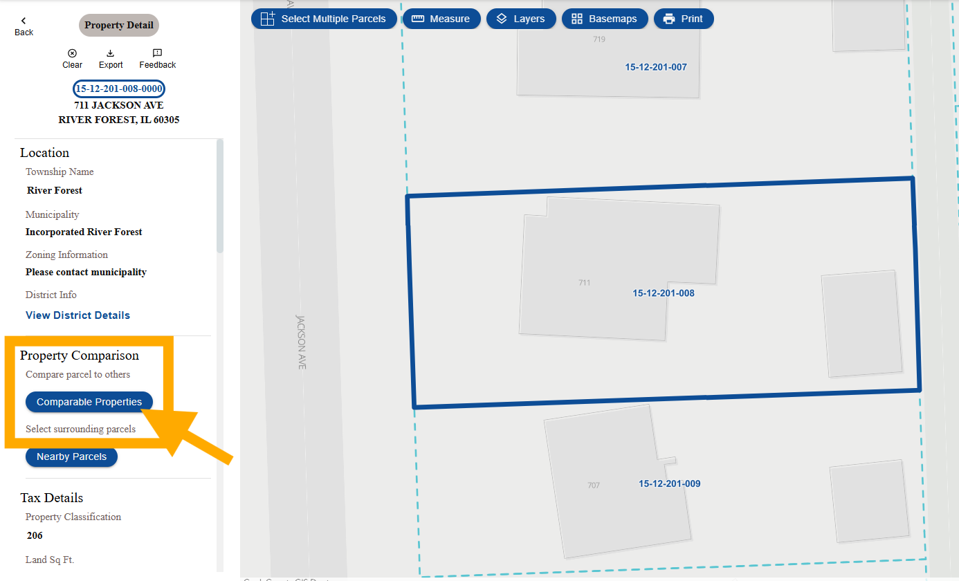 screenshot of CookViewer 3.0 showing Property Comparison button