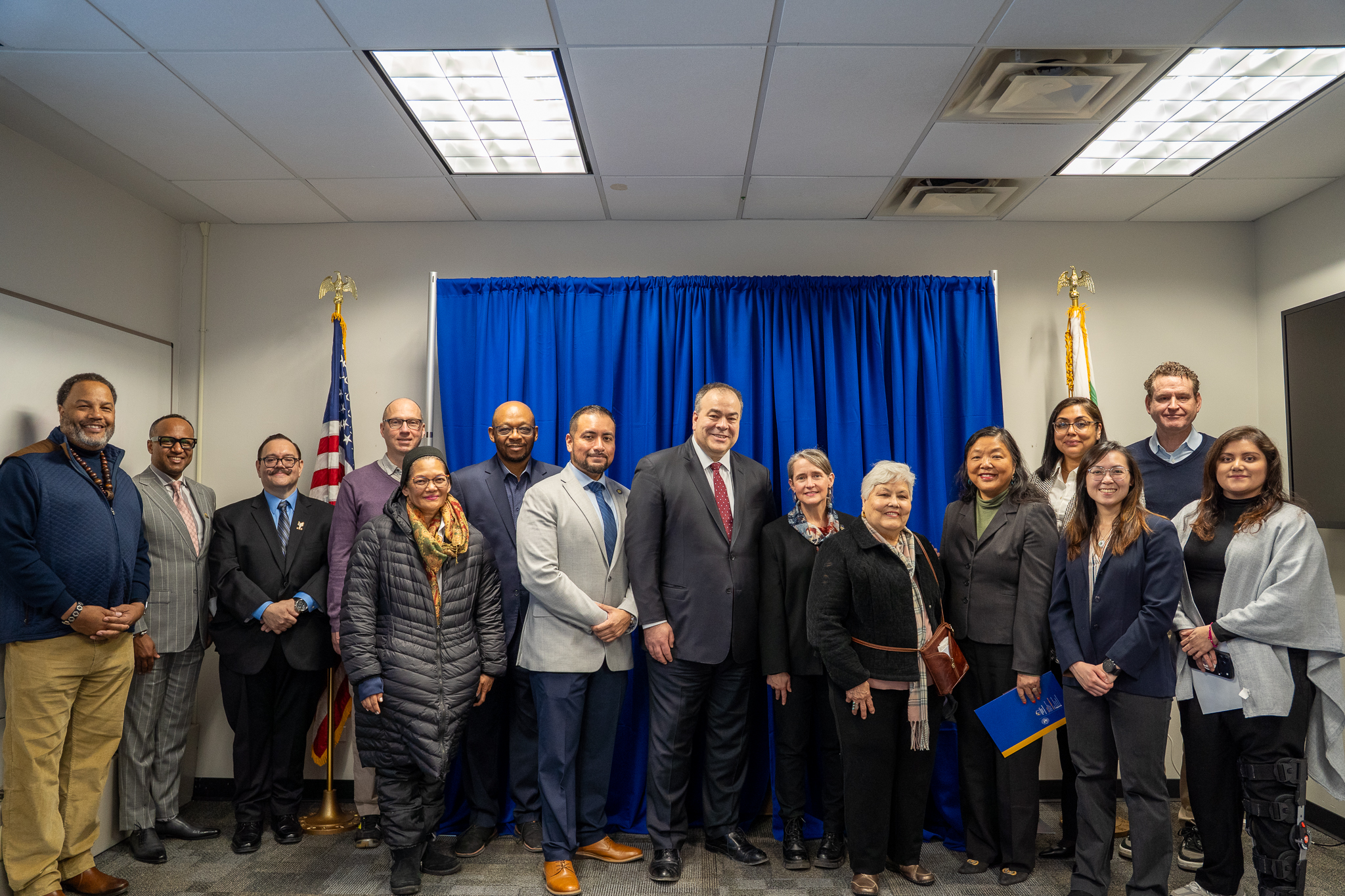 Group photo of supporters