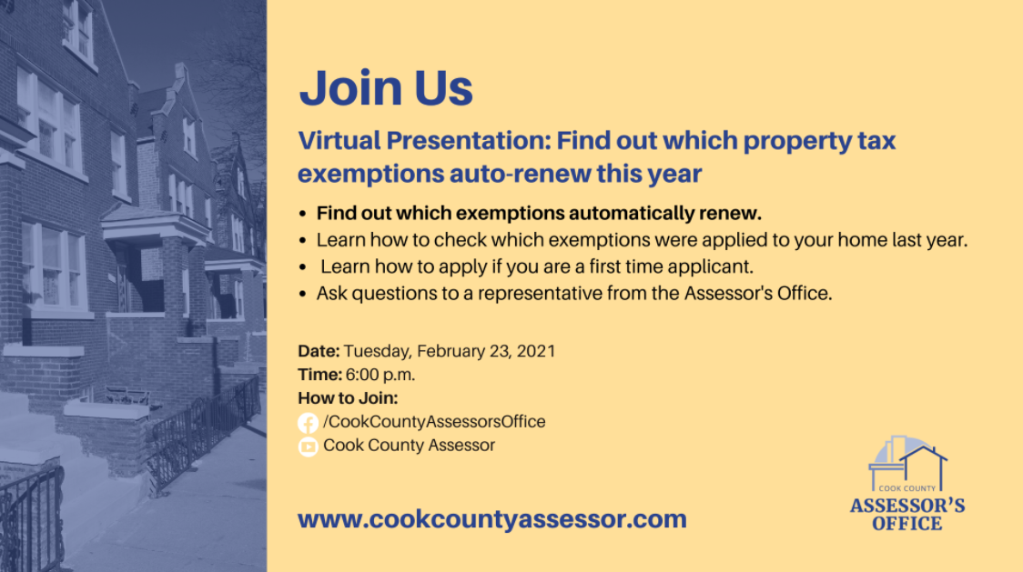Flyer for Exemption Renewal event on February 23.
