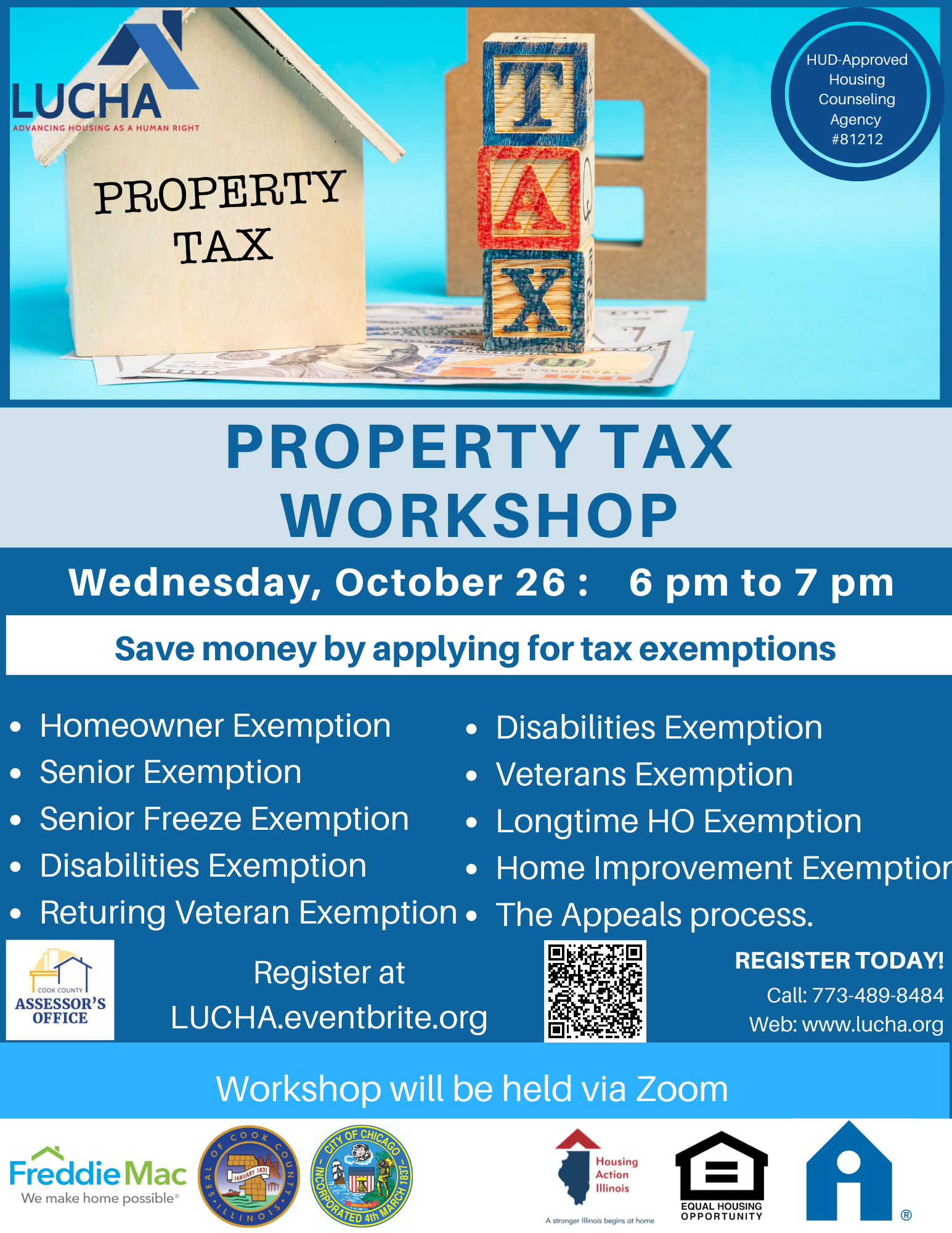 LUCHA property tax workshop October 26