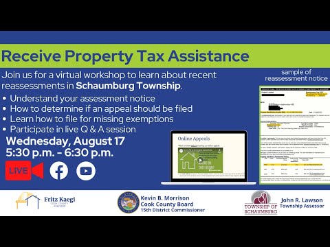 Preview image for the video "Receive Property Tax Assistance | Schaumburg Township".