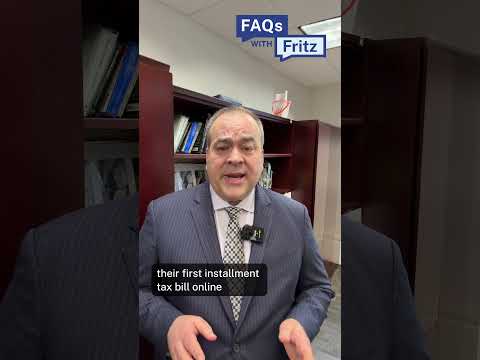 Preview image for the video "FAQs with Fritz | What should I know about First Installment property tax bills?".