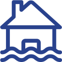 Icon representing a flood